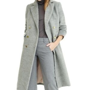 (nwt) JCrew Collection Long Brushed Wool Coat